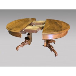 Louis-Philippe pedestal table with central leg