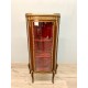 Transitional style gilt bronze display case