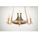 Empire style gilt bronze chandelier