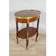 Pedestal table in the Transitional style with Queen's marquetry