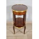 Pedestal table in the Transitional style with Queen's marquetry