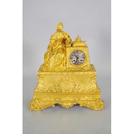 Louis-Philippe gilt bronze clock