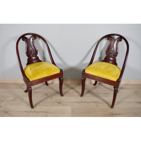 Pair of Charles X chairs