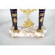 Louis XVI style porcelain mantel set
