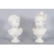 A.G Lanzirotti - Pair of marble busts