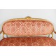 Louis XVI style gilded wood sofa