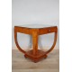Art-Deco amboyna pedestal table