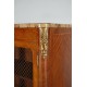 Transition style inlaid bookcase