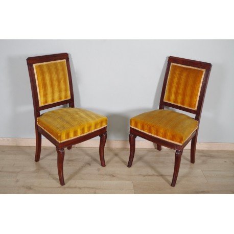 Pair of Empire period chairs