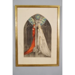 Louis Icart - Marguerite et Faust