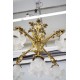 Viollet-le-Duc Gothic bronze chandelier