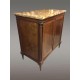 Louis XVI period mahogany chest of drawers with doors