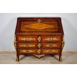 Regency-style scriban chest of drawers