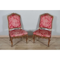 Pair of Regency period chairs stamped Tilliard