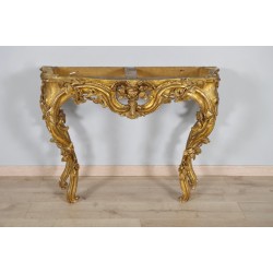 Louis XV period gilded console