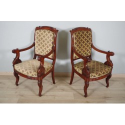 Pair of armchairs stamped Veuve Grange et Bétout