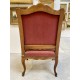Pair of Regency-style walnut armchairs 1900
