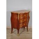 Louis XV style chest of drawers in gilded bronze marquetry