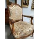 Pair of Louis XV style armchairs walnut 1900