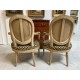 Pair of Louis XVI period lacquered armchairs