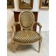Louis XVI period lacquered armchair