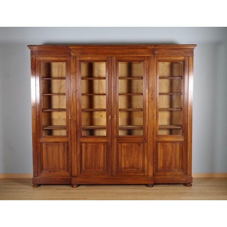 Louis-Philippe style bookcase walnut 1900