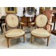 Pair of Louis XVI style tapestry armchairs