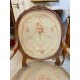 Pair of Louis XVI style tapestry armchairs