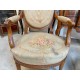Pair of Louis XVI style tapestry armchairs