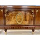 Louis XVI style bed inlaid with gilded bronzes Faubourg Saint-Antoine