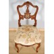 Pair of Louis XV style rocaille chairs 1900