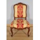 Four Regency-style walnut chairs