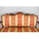 Regency style walnut sofa