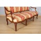 Regency style walnut sofa