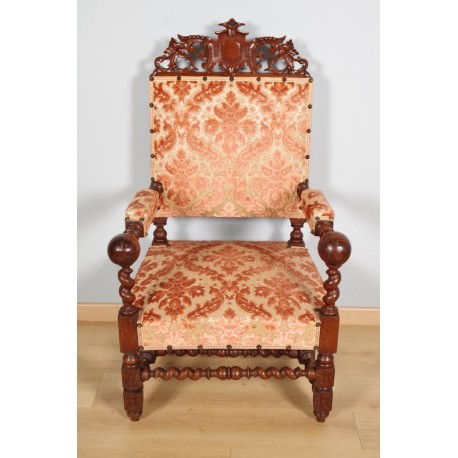 Louis XIII style armchair