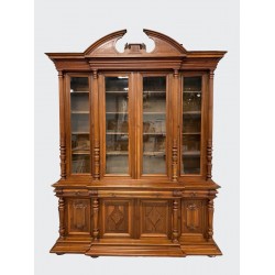 Renaissance style bookcase walnut 1900