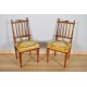 Pair of Louis XVI style walnut chairs 1900