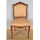 Pair of Louis XV style walnut chairs 1900