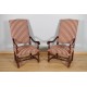 Pair of Louis XIII-style armchairs