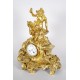 Napoleon III gilt bronze clock