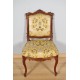 Four Louis XV style walnut chairs 1900