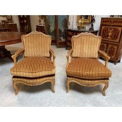 Pair of armchairs in the Louis XV style