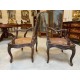 Four Louis XV armchairs