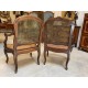 Four Louis XV armchairs