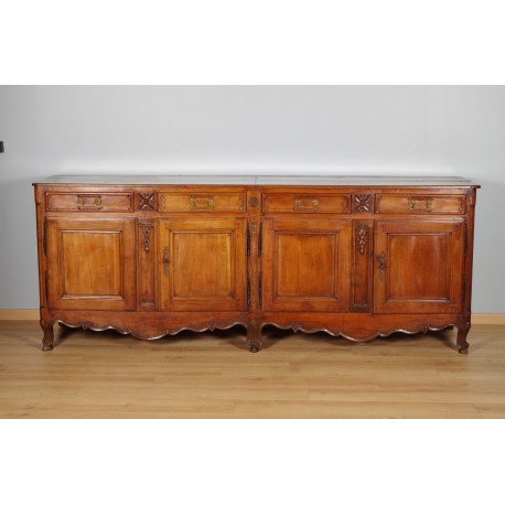 Chateau enfilade sideboard Transition Louis XV-Louis XVI