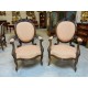 Four Napoleon III armchairs