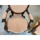 Four Napoleon III armchairs