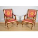 Pair of Retour d'Egypte Empire-style armchairs