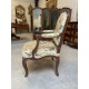 Louis XV period flat-back armchair