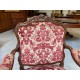 Pair of Louis XV style Nogaret armchairs